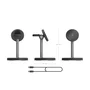 Aisens Cargador Inalámbrico 3 en 1 15W ASCH-15W3WC066-BK Negro