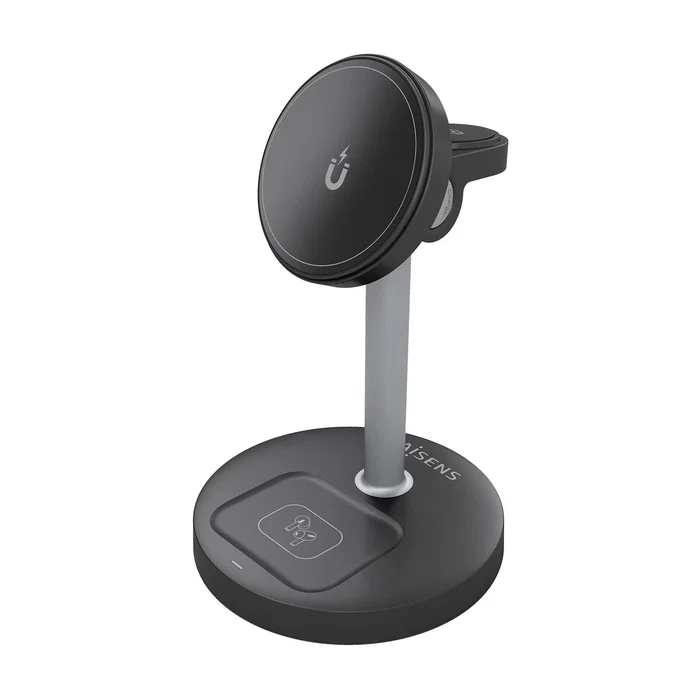 AISENS Cargador Inalámbrico 4 en 1 15W USB-C para Móvil Apple Watch y Auriculares con Estuche de Carga Negro AISENS Cargador Inalámbrico 4 en 1 15W USB-C para Móvil Apple Watch y Auriculares con Estuche de Carga Negro
