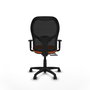 PIQUERAS Y CRESPO Silla Alocén Sincro/Traslack Naranja y Negro