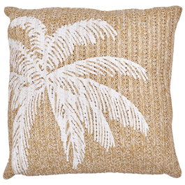 Home Deco Factory Cojín Decorativo Mirage, Poliéster, 40x40 cm, Palmera