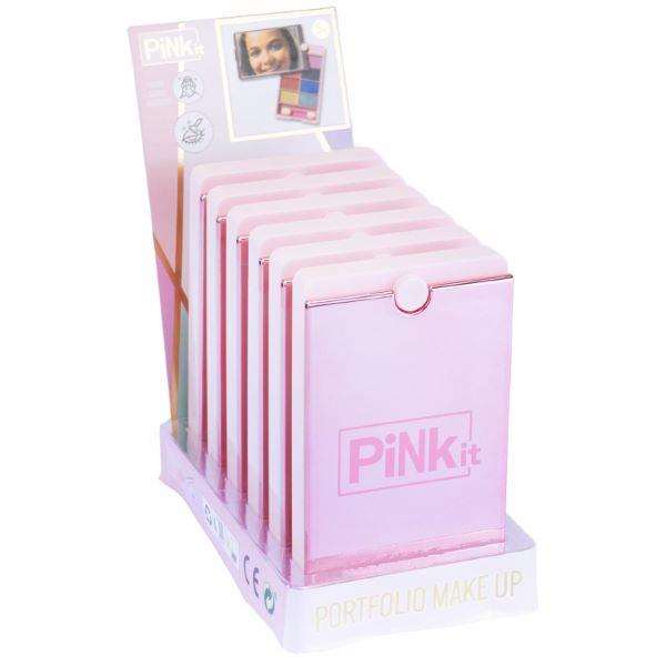 Nice Mini Espejo de Maquillaje con 8 Sombras de Ojos y Aplicador de Doble Punta - Pink It Nice Mini Espejo de Maquillaje con 8 Sombras de Ojos y Aplicador de Doble Punta - Pink It