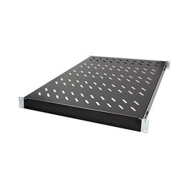 LogiLink Estante ajustable de 19 pulgadas para racks de 600 mm de profundidad, negro