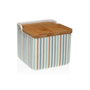 Versa Salero Rayas 12.2 x 11.5 x 12.2 cm Dolomita (4 Unidades)