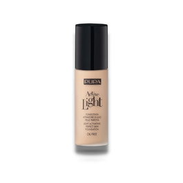 Active-Light, Sin aceite, Iluminador, Base líquida, 050, Beige dorado, 30 ml