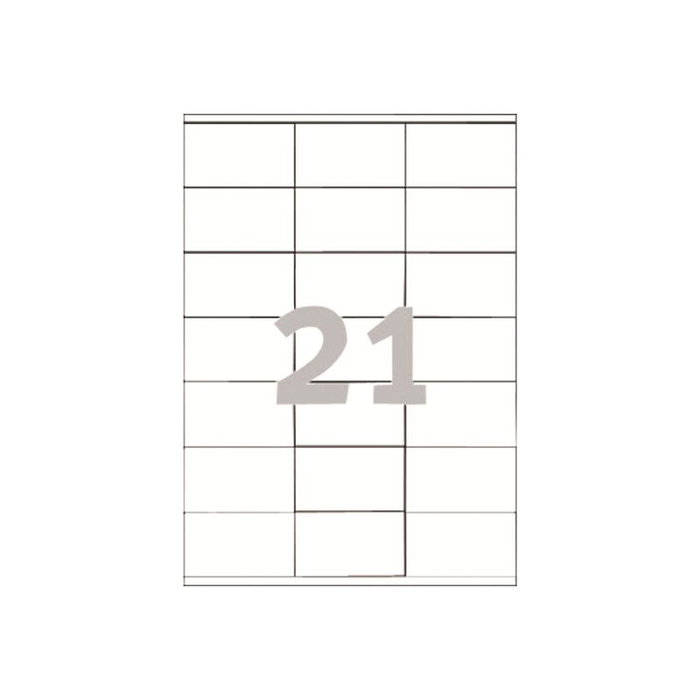Avery Zweckform Etiquetas Adhesivas 70 x 41 mm Blanco, Pack A4 (3481) para Impresión y Organización