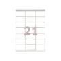 Avery Zweckform Etiquetas Adhesivas 70 x 41 mm Blanco, Pack A4 (3481) para Impresión y Organización