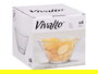 Vivalto Bol Cónico Aperitivo Transparente Vidrio 16 cm 800 ml (Set de 24)