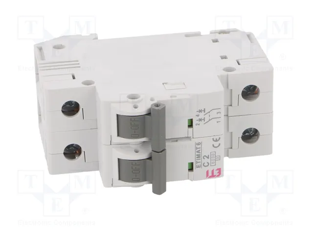 ETI POLAM Interruptor magnetotérmico ETIMAT 6 2P C2 2A 6kA ETI POLAM Interruptor magnetotérmico ETIMAT 6 2P C2 2A 6kA