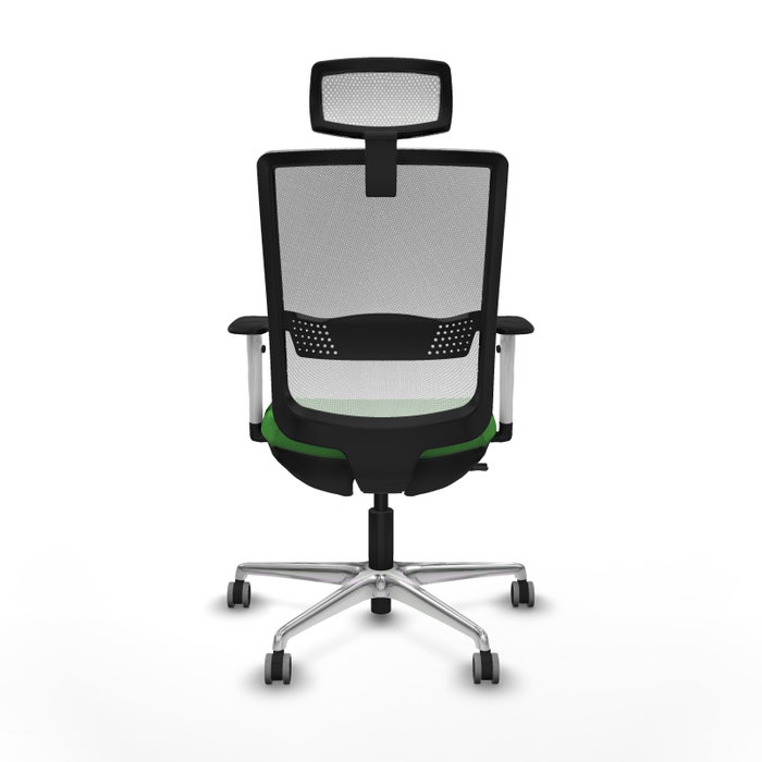 PIQUERAS Y CRESPO Silla de oficina Haches Verde y Blanco