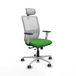 PIQUERAS Y CRESPO Silla de oficina Haches Verde y Blanco