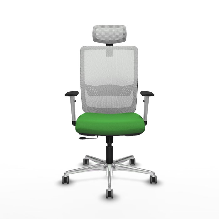 PIQUERAS Y CRESPO Silla de oficina Haches Verde y Blanco