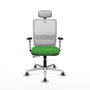PIQUERAS Y CRESPO Silla de oficina Haches Verde y Blanco