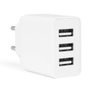 Orbegozo EN 1100 Cargador de Pared 3 Puertos USB 17W con Carga Simultánea Múltiple