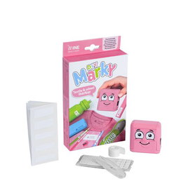 Colop Marky Sello Marcador de Ropa Rosa con Kit de Etiquetas