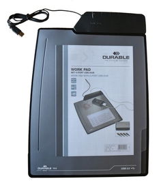 Vade Sobremesa Durable Con 3 Separadores Y Puertos Usb