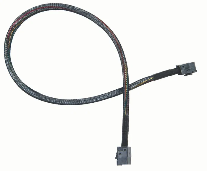 Microchip Technology 2282100-R Cable SAS 1 m Mini-SAS HD SFF-8643 x4 a Mini-SAS HD SFF-8643 x4, 6 Gbit/s, Negro, para HBA 1000 y Series RAID 7/8