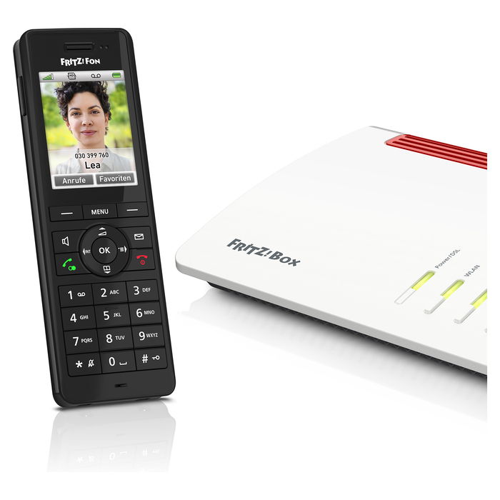 AVM FRITZ!Fon X6 Teléfono VoIP Inalámbrico DECT Negro para FRITZ!Box