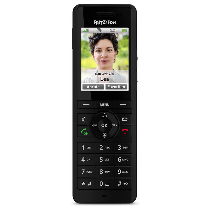 AVM FRITZ!Fon X6 Teléfono VoIP Inalámbrico DECT Negro para FRITZ!Box