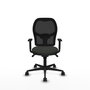 PIQUERAS Y CRESPO Silla de oficina Jorquera Negro