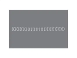Gbc Espiral Wire Bind N 9 14,3 mm Paso 3:1 para Encuadernación Capacidad 125 Hojas Blanco Caja 100 Unidades