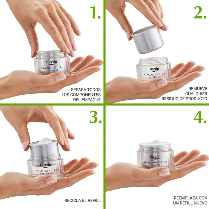Eucerin Hyaluron Filler Día Piel Seca SPF15 Refill 50 ml