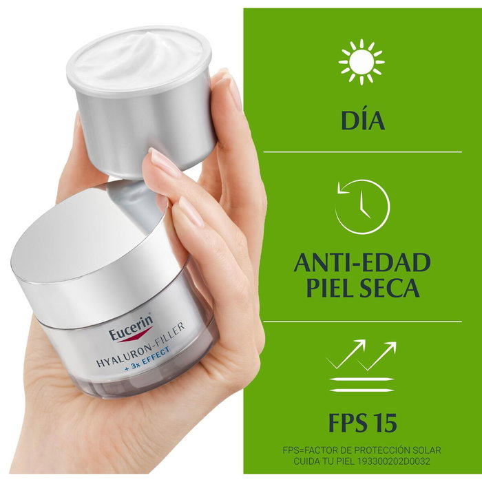 Eucerin Hyaluron Filler Día Piel Seca SPF15 Refill 50 ml