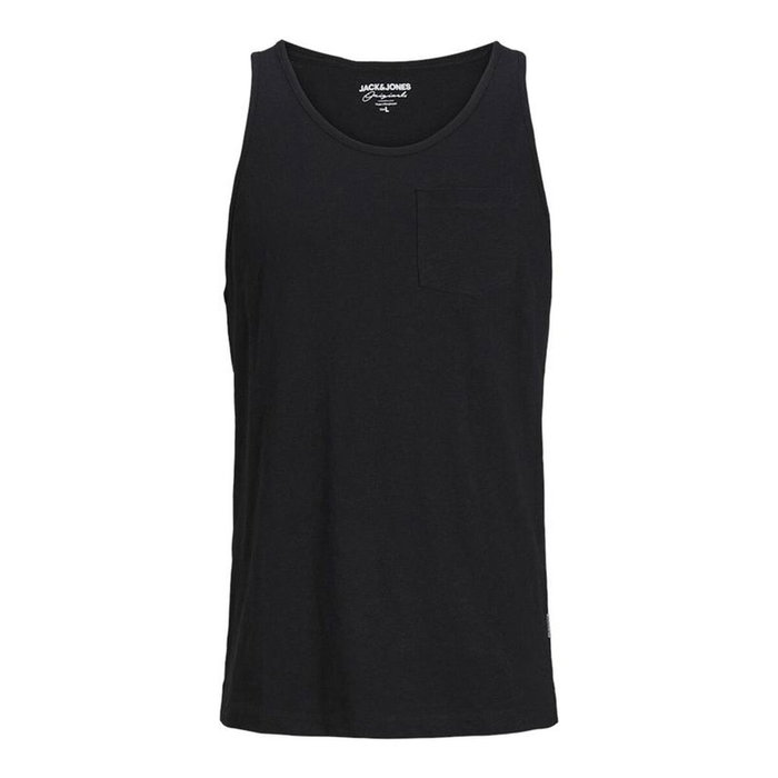 Camiseta de Tirantes Hombre Jack & Jones tampa Slub Negro L Camiseta de Tirantes Hombre Jack & Jones tampa Slub Negro L