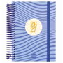 Finocam Agenda Diva para Estudiantes Espiral Olas Curso 2026-2027 120x164mm