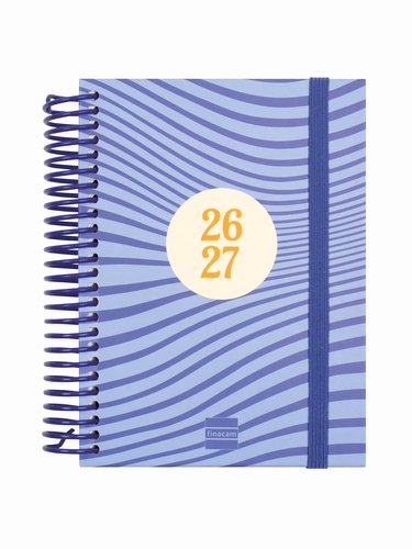 Finocam Agenda Diva para Estudiantes Espiral Olas Curso 2026-2027 120x164mm Finocam Agenda Diva para Estudiantes Espiral Olas Curso 2026-2027 120x164mm
