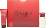 Antonio Banderas Diavolo For Men Gift Set con Eau de Toilette 50 ml y Aftershave Balm 75 ml
