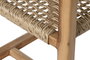 DKD Home Decor Silla de Teca y Ratán Natural