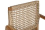 DKD Home Decor Silla de Teca y Ratán Natural