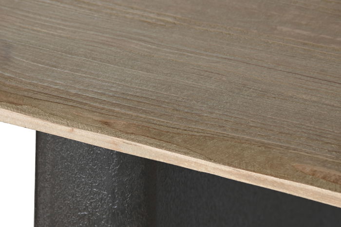 DKD Home Decor Mesa Comedor Loft Marron Oscuro Natural Abeto 200 x 90 x 75 cm