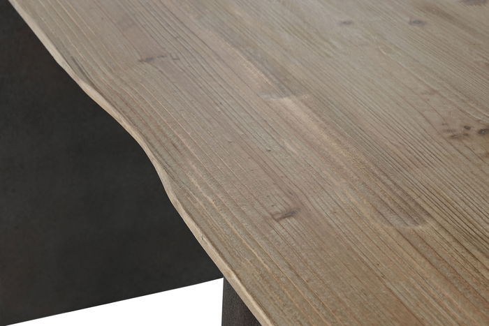 DKD Home Decor Mesa Comedor Loft Marron Oscuro Natural Abeto 200 x 90 x 75 cm
