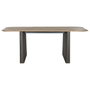 DKD Home Decor Mesa de Comedor Abeto 200x90x75 Marrón Oscuro