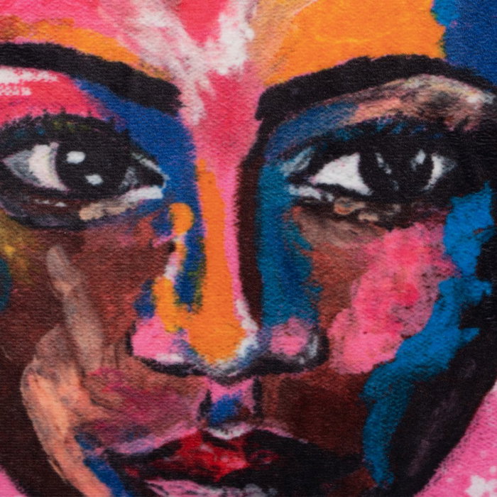 Cojín Rostro Terciopelo Decoración 50 X 50 cm (Set de 2)