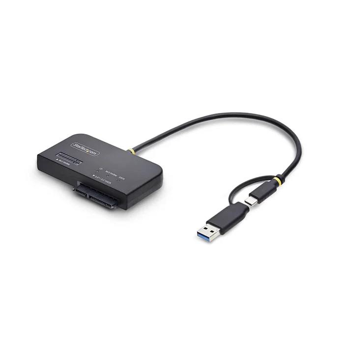 StarTech Adaptador USB-C/USB-A a NVMe M.2 y SATA 2.5/3.5in 10Gbps StarTech Adaptador USB-C/USB-A a NVMe M.2 y SATA 2.5/3.5in 10Gbps