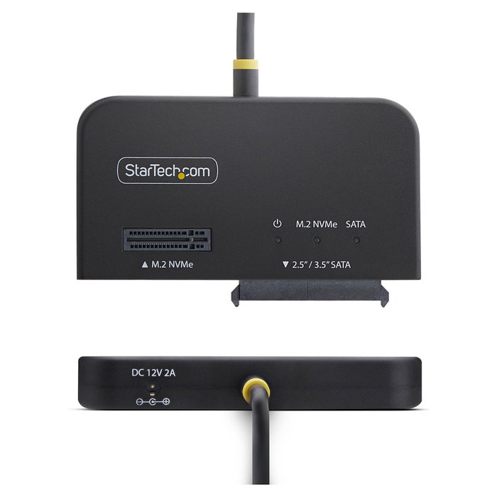 StarTech Adaptador USB-C/USB-A a NVMe M.2 y SATA 2.5/3.5in 10Gbps StarTech Adaptador USB-C/USB-A a NVMe M.2 y SATA 2.5/3.5in 10Gbps