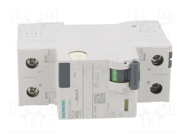 SIEMENS 5SV3312-6KL Interruptor diferencial 25A 30mA 1+N