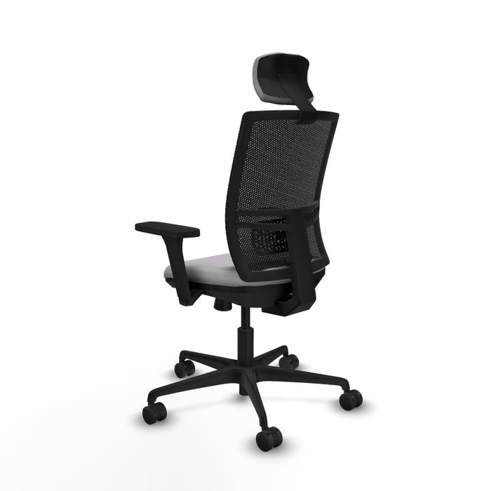 PIQUERAS Y CRESPO Silla de oficina Yunquera con mecanismo Sincro/Traslack, Gris claro y Negro PIQUERAS Y CRESPO Silla de oficina Yunquera con mecanismo Sincro/Traslack, Gris claro y Negro