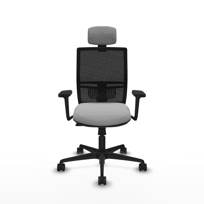 PIQUERAS Y CRESPO Silla de oficina Yunquera con mecanismo Sincro/Traslack, Gris claro y Negro PIQUERAS Y CRESPO Silla de oficina Yunquera con mecanismo Sincro/Traslack, Gris claro y Negro