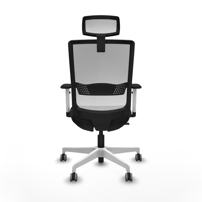 PIQUERAS Y CRESPO Silla de oficina Haches con mecanismo Sincro/Traslack Negro y Blanco PIQUERAS Y CRESPO Silla de oficina Haches con mecanismo Sincro/Traslack Negro y Blanco