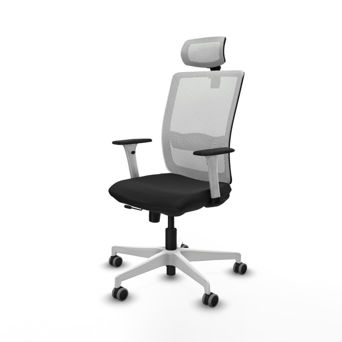 PIQUERAS Y CRESPO Silla de oficina Haches con mecanismo Sincro/Traslack Negro y Blanco PIQUERAS Y CRESPO Silla de oficina Haches con mecanismo Sincro/Traslack Negro y Blanco