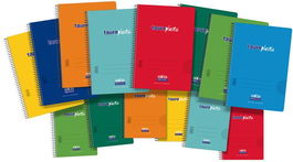 Bloc Zorr.Tauro Plastic Tapa Pp 4º 80H Pauta 2,5 90G Col.Surtidos (Set de 8)