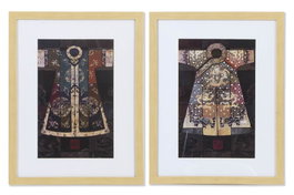 DKD Home Decor Cuadro Oriental Enmarcado Negro 35x45x2 cm