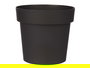 Ibergarden Maceta de Plástico Antracita 16 cm Diámetro x 15 cm Alto (Set de 12)