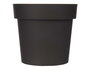 Ibergarden Maceta de Plástico Antracita 16 cm Diámetro x 15 cm Alto (Set de 12)