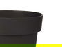 Ibergarden Maceta de Plástico Antracita 16 cm Diámetro x 15 cm Alto (Set de 12)