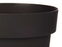 Ibergarden Maceta de Plástico Antracita 16 cm Diámetro x 15 cm Alto (Set de 12)