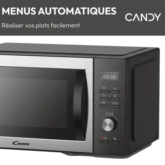 Candy CMGA31EDLB Microondas Grill - 31L - MO: 1000W - Grill: 1000W - Cavidad de Acero Inoxidable - Limpieza Automática Candy CMGA31EDLB Microondas Grill - 31L - MO: 1000W - Grill: 1000W - Cavidad de Acero Inoxidable - Limpieza Automática